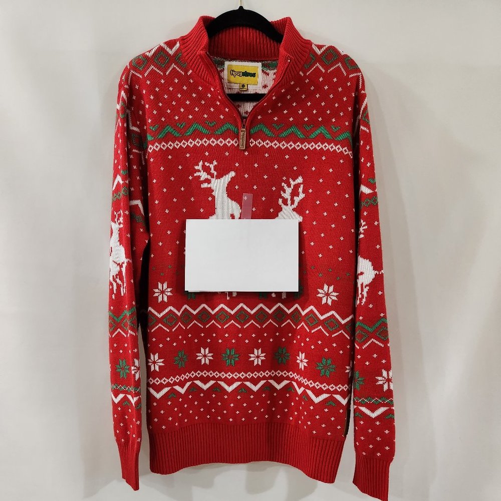 Tipsy Elves Men's "Naughty  Reindeer" Christmas Sweater
